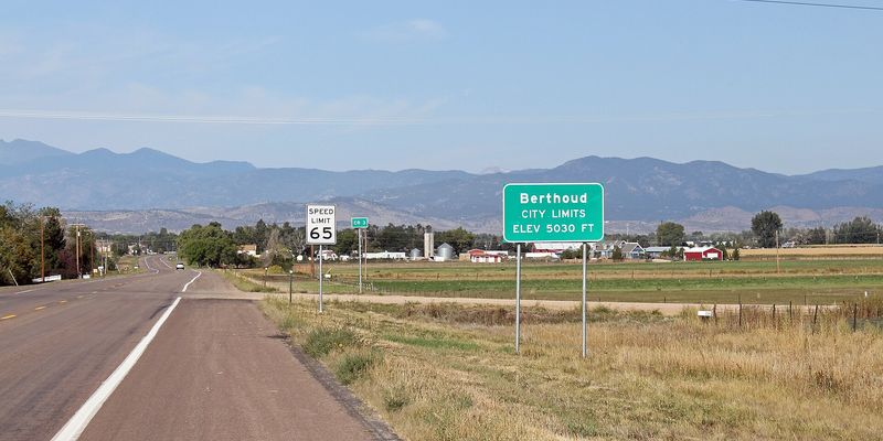 Berthoud with the Front Range behind