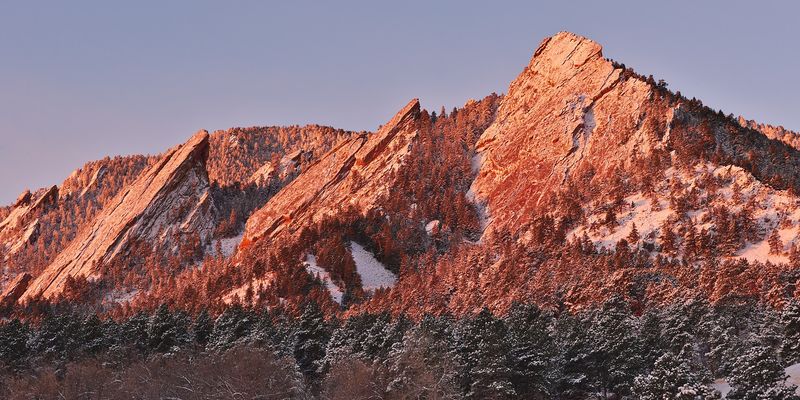 The Flatirons above Boulder